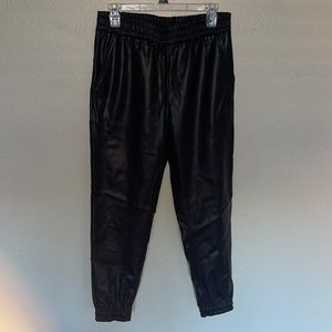 Leather Joggers